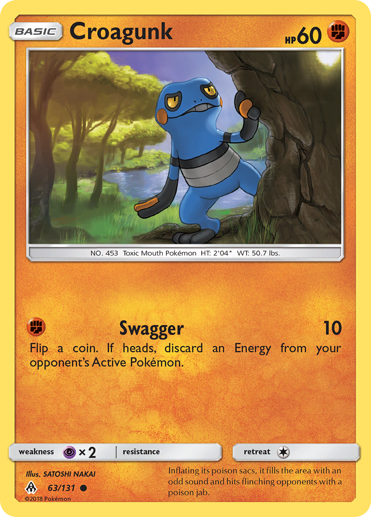 Croagunk (63/131) [Sun & Moon: Forbidden Light] | Good Games North