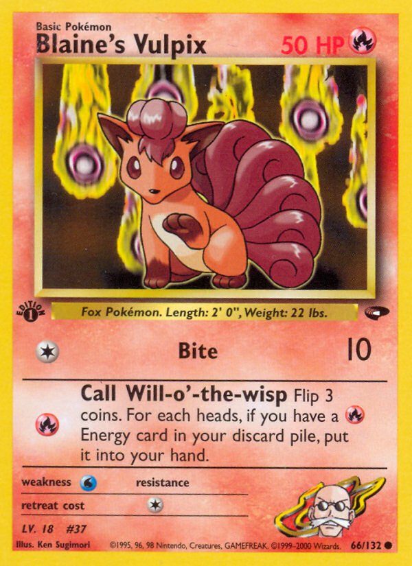 Blaine's Vulpix (66/132) [Gym Challenge 1st Edition] | Good Games North