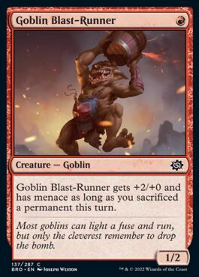 Goblin Blast-Runner [The Brothers' War] | Good Games North
