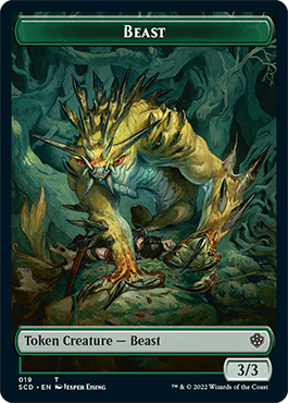 Beast // Beast Double-Sided Token [Starter Commander Decks] | Good Games North