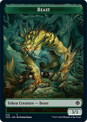 Beast // Beast Double-Sided Token [Starter Commander Decks] | Good Games North