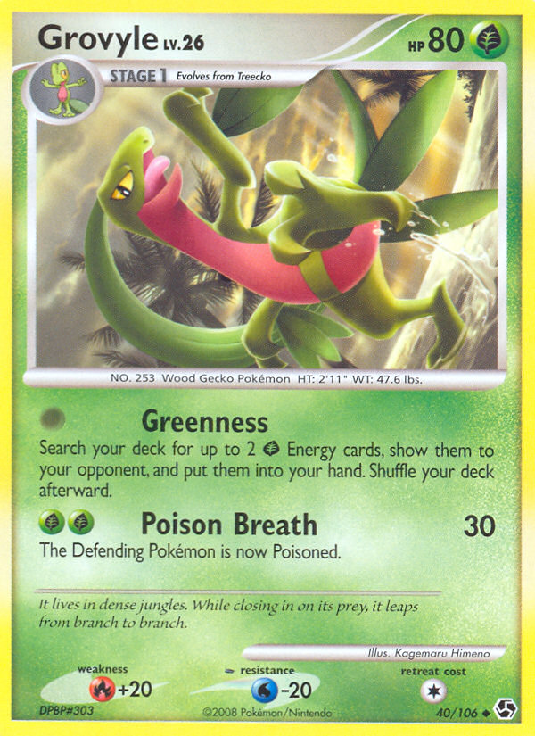 Grovyle (40/106) [Diamond & Pearl: Great Encounters] | Good Games North