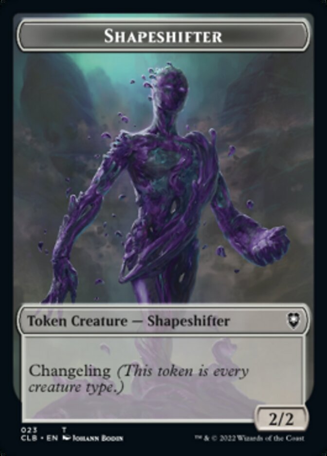 Kor Warrior // Shapeshifter (023) Double-sided Token [Commander Legends: Battle for Baldur's Gate Tokens] | Good Games North