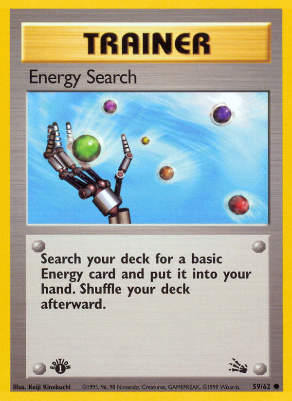Energy Search (59/62) [Fossil 1st Edition] | Good Games North