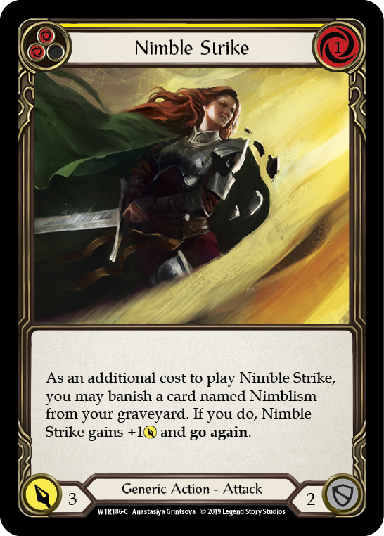 Nimble Strike (Yellow) [WTR186-C] Alpha Print Normal | Good Games North