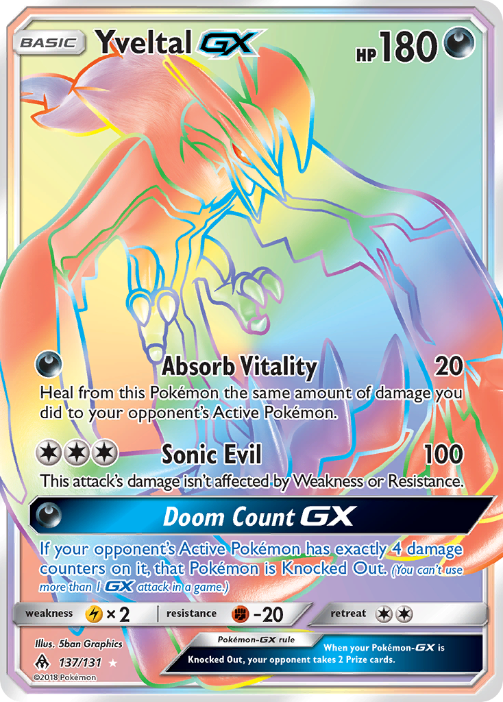 Yveltal GX (137/131) [Sun & Moon: Forbidden Light] | Good Games North