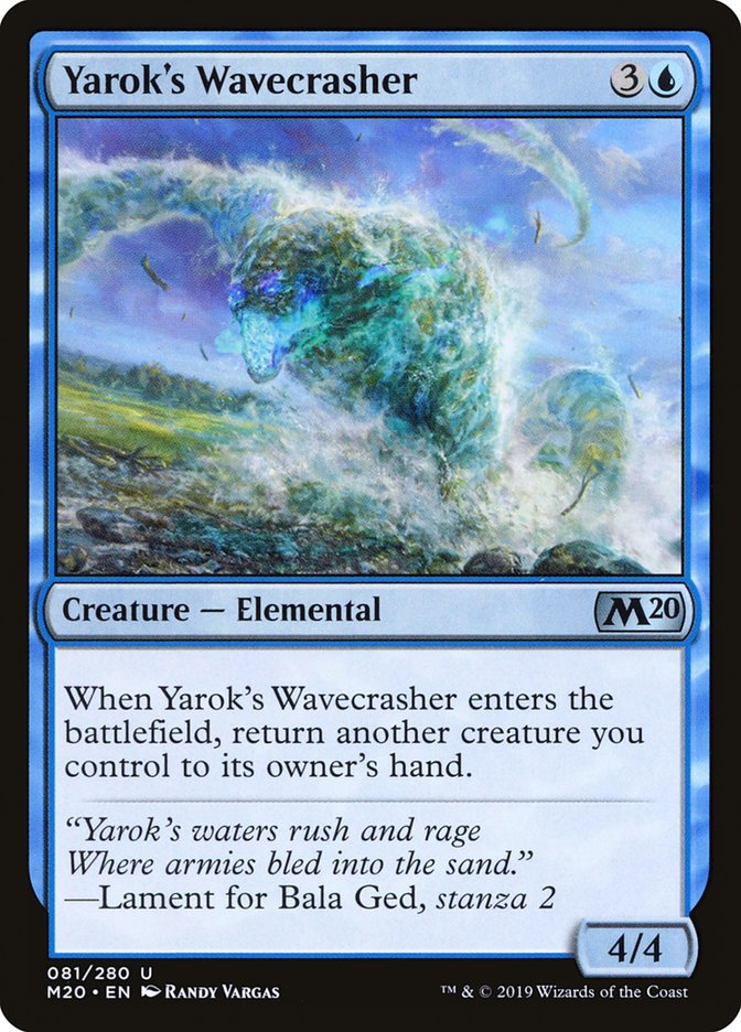 Yarok's Wavecrasher [Core Set 2020] | Good Games North