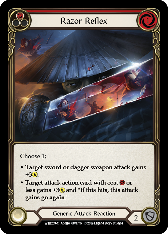 Razor Reflex (Red) [WTR209-C] Alpha Print Rainbow Foil | Good Games North