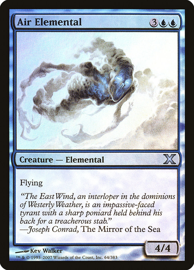 Air Elemental (Premium Foil) [Tenth Edition] | Good Games North