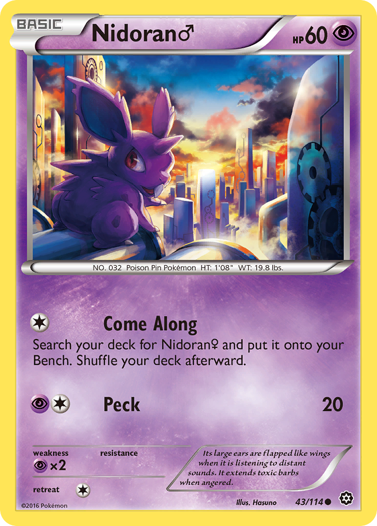 Nidoran (43/114) (Male) [XY: Steam Siege] | Good Games North