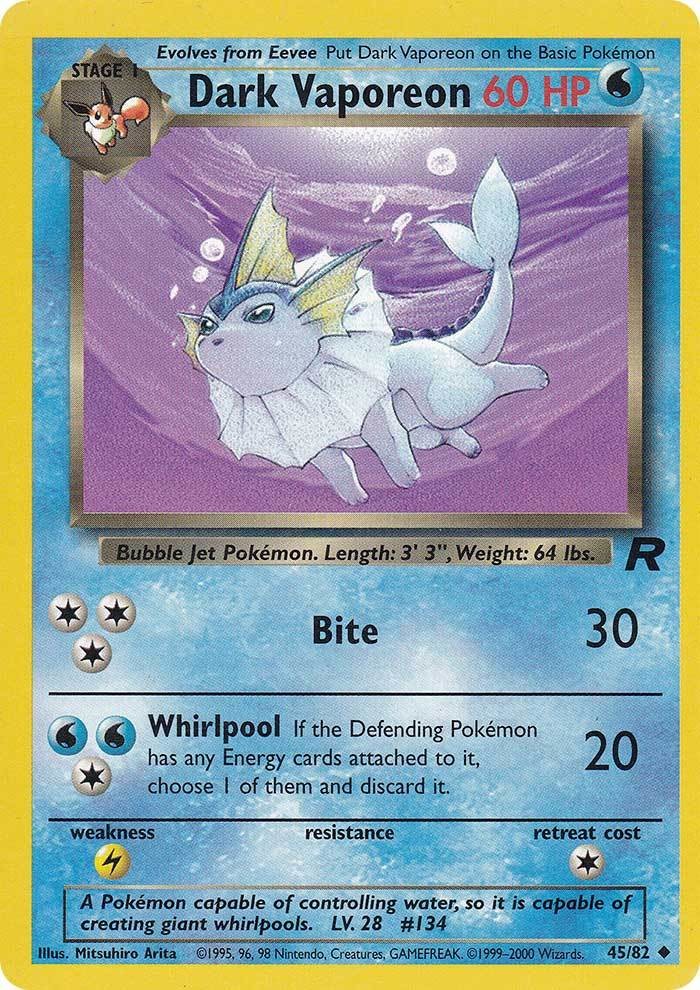 Dark Vaporeon (45/82) [Team Rocket Unlimited] | Good Games North