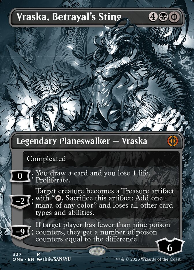 Vraska, Betrayal's Sting (Borderless Manga) [Phyrexia: All Will Be One] | Good Games North