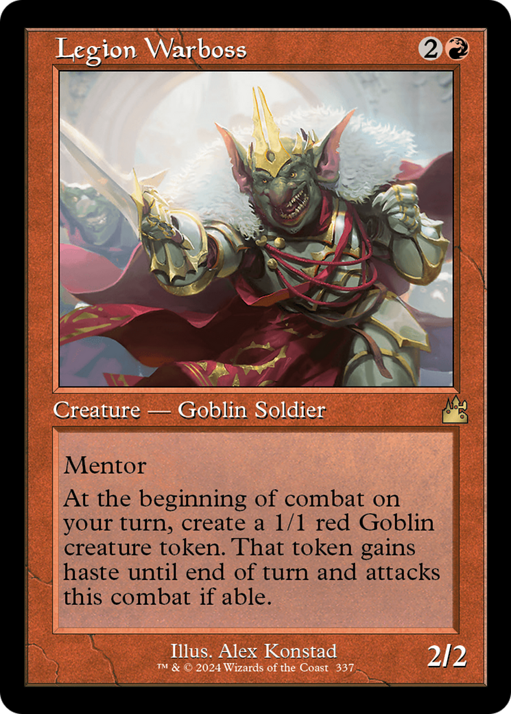 Legion Warboss (Retro Frame) [Ravnica Remastered] | Good Games North