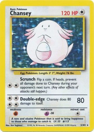 Chansey (3/102) [Base Set Unlimited] | Good Games North