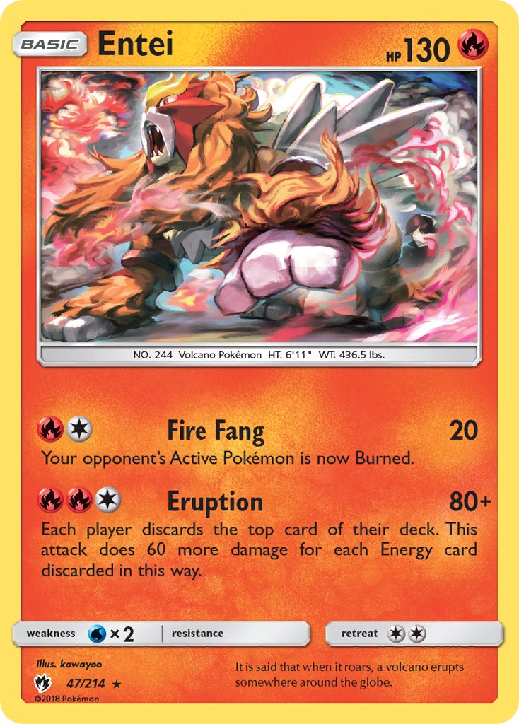 Entei (47/214) (Theme Deck Exclusive) [Sun & Moon: Lost Thunder] | Good Games North