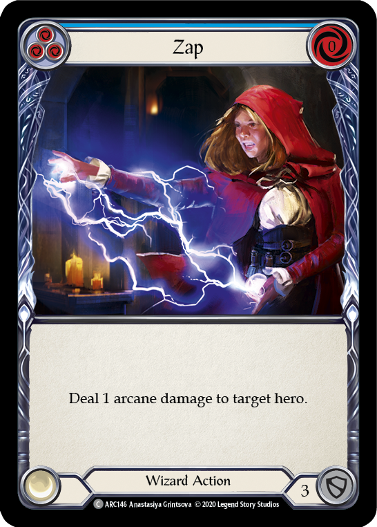Zap (Blue) [U-ARC146] Unlimited Rainbow Foil | Good Games North