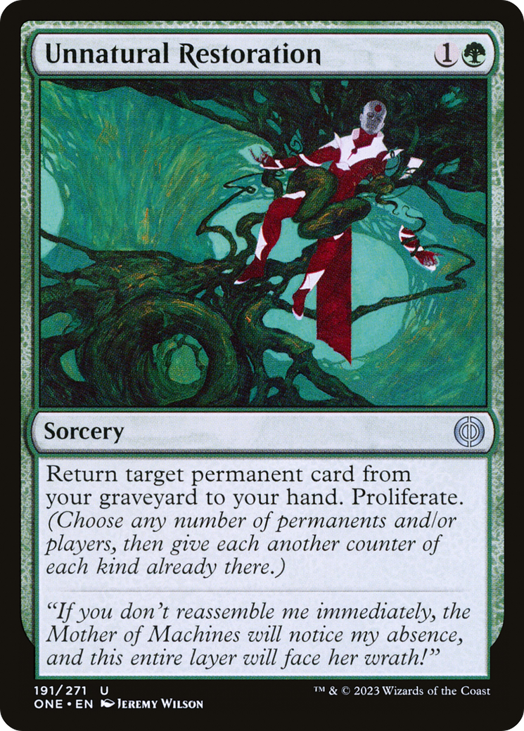 Unnatural Restoration [Phyrexia: All Will Be One] | Good Games North