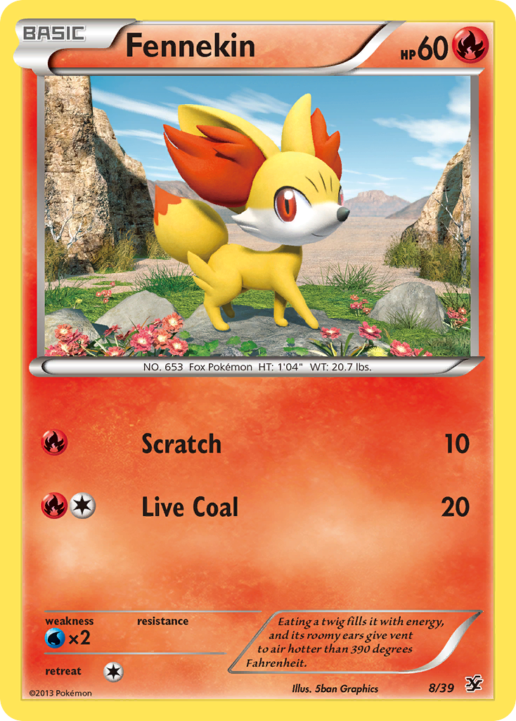 Fennekin (8/39) [XY: Kalos Starter Set] | Good Games North