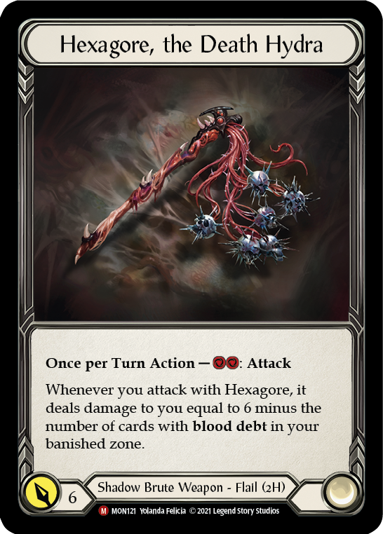 Hexagore, the Death Hydra [MON121-CF] 1st Edition Cold Foil | Good Games North
