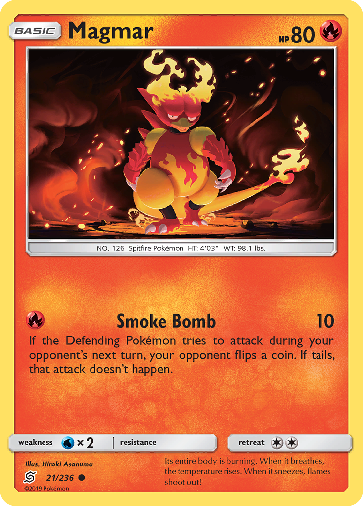 Magmar (21/236) [Sun & Moon: Unified Minds] | Good Games North