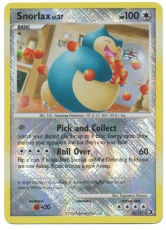 Snorlax (33/111) (League Promo) [Platinum: Rising Rivals] | Good Games North