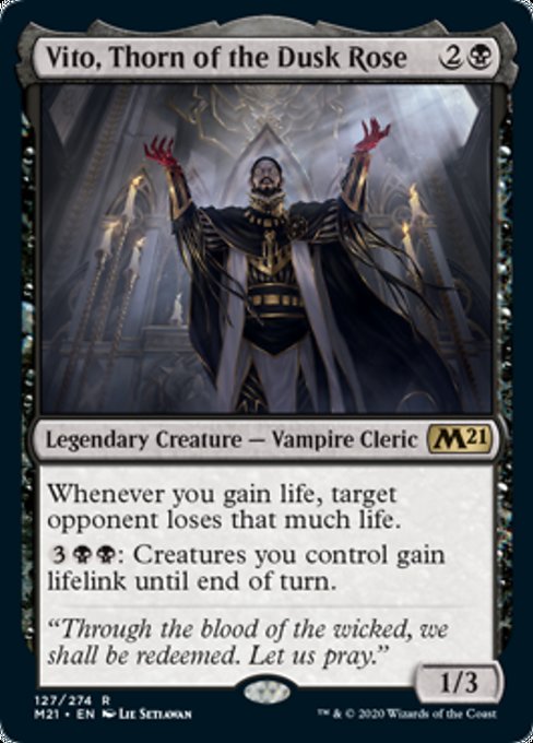 Vito, Thorn of the Dusk Rose [Core Set 2021] | Good Games North