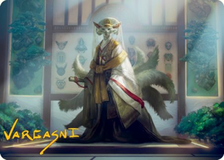 Light-Paws, Emperor's Voice Art Card (Gold-Stamped Signature) [Kamigawa: Neon Dynasty Art Series] | Good Games North