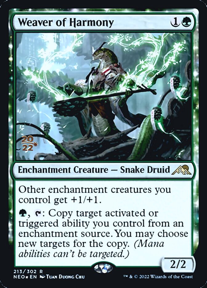Weaver of Harmony [Kamigawa: Neon Dynasty Prerelease Promos] | Good Games North