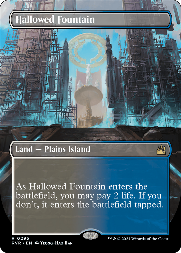 Hallowed Fountain (Borderless) [Ravnica Remastered] | Good Games North