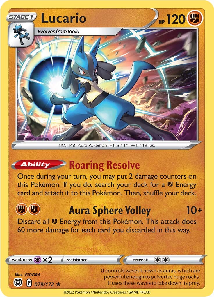 Lucario (079/172) (Theme Deck Exclusive) [Sword & Shield: Brilliant Stars] | Good Games North
