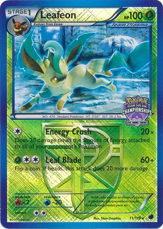 Leafeon (11/116) (States Championship Promo) [Black & White: Plasma Freeze] | Good Games North