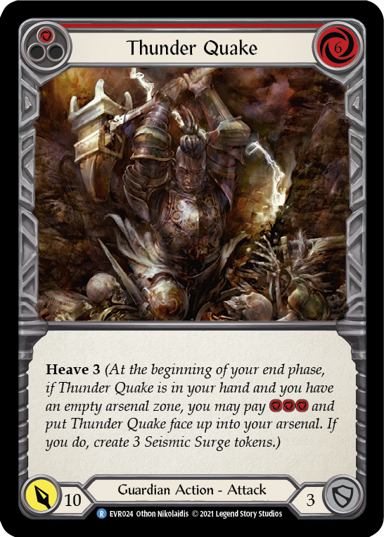Thunder Quake (Red) [EVR024] (Everfest)  1st Edition Normal | Good Games North