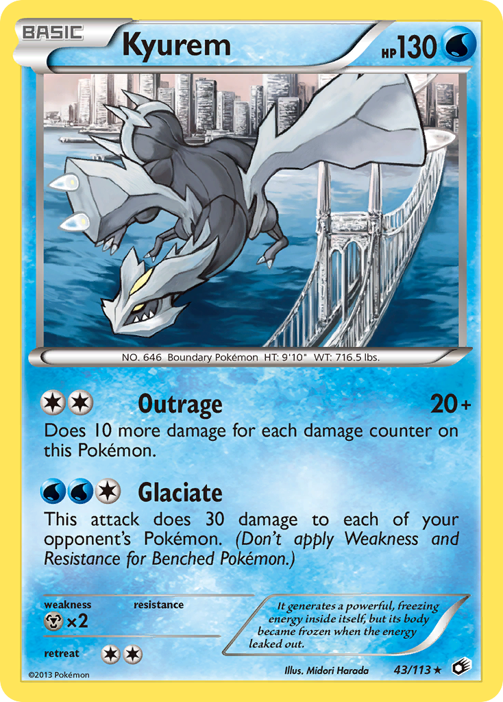 Kyurem (43/113) (Theme Deck Exclusive) [Black & White: Legendary Treasures] | Good Games North