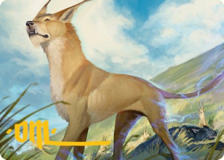 Blink Dog Art Card (Gold-Stamped Signature) [Dungeons & Dragons: Adventures in the Forgotten Realms Art Series] | Good Games North