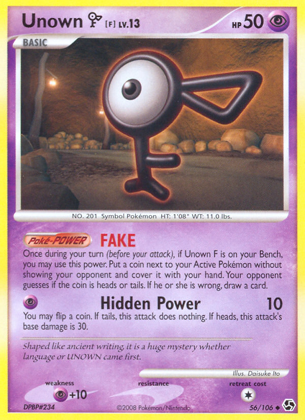 Unown F (56/106) [Diamond & Pearl: Great Encounters] | Good Games North