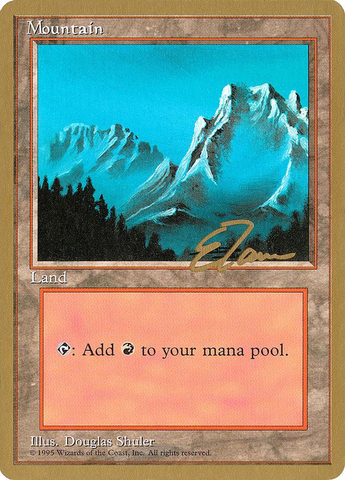 Mountain (et374) (Eric Tam) [Pro Tour Collector Set] | Good Games North
