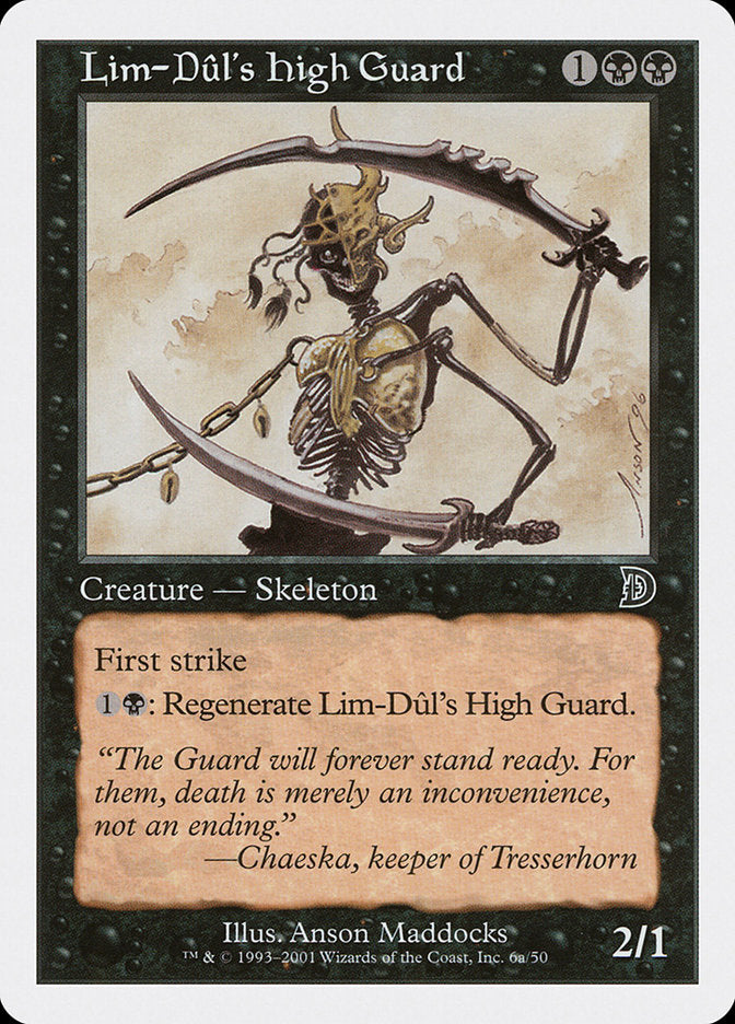 Lim-Dul's High Guard (Holding Sword) [Deckmasters] | Good Games North