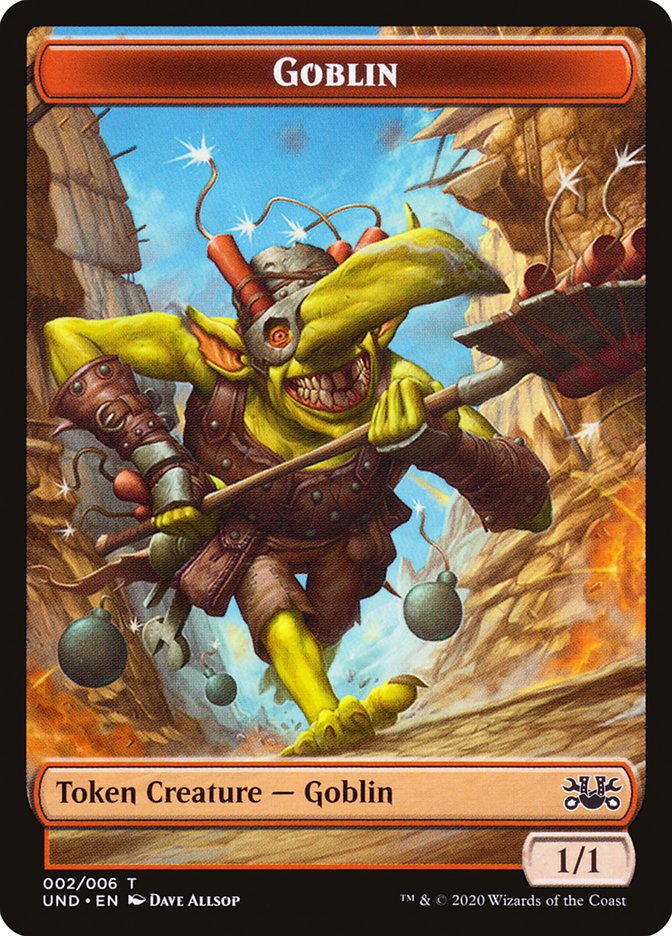 Goblin // Giant Teddy Bear Double-sided Token [Unsanctioned Tokens] | Good Games North