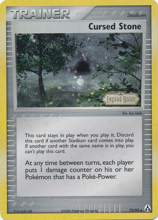 Cursed Stone (72/92) (Stamped) [EX: Legend Maker] | Good Games North