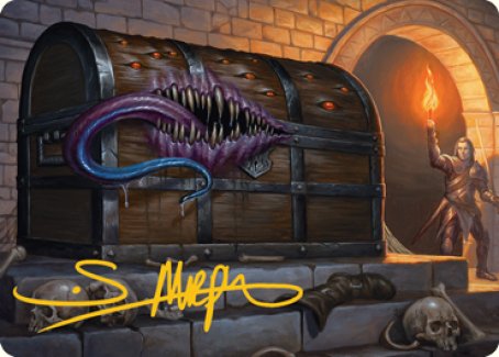 Mimic Art Card (Gold-Stamped Signature) [Dungeons & Dragons: Adventures in the Forgotten Realms Art Series] | Good Games North
