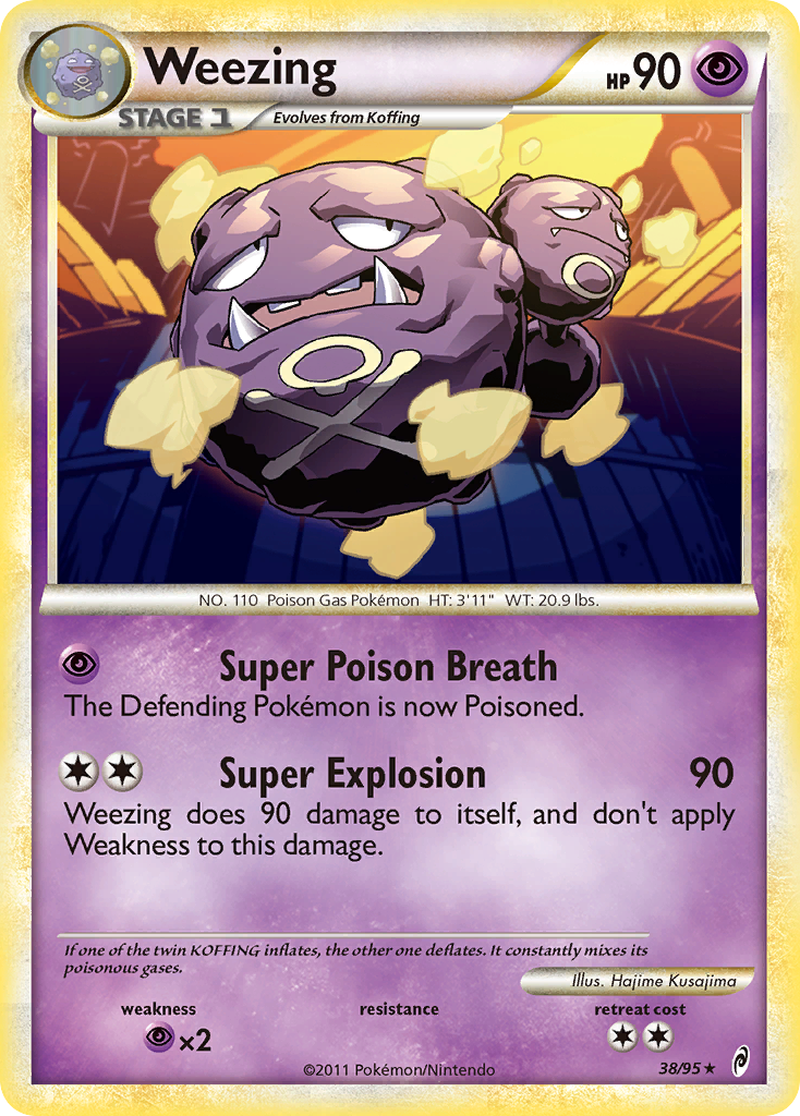 Weezing (38/95) [HeartGold & SoulSilver: Call of Legends] | Good Games North