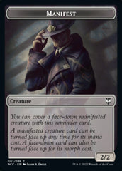 Manifest // Copy Double-sided Token [Streets of New Capenna Commander Tokens] | Good Games North