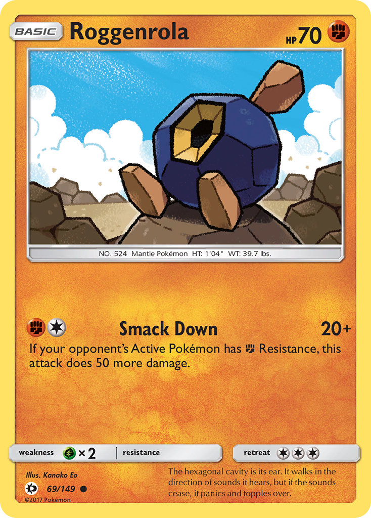 Roggenrola (69/149) [Sun & Moon: Base Set] | Good Games North