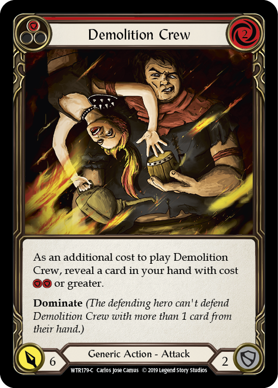 Demolition Crew (Red) [WTR179-C] Alpha Print Normal | Good Games North
