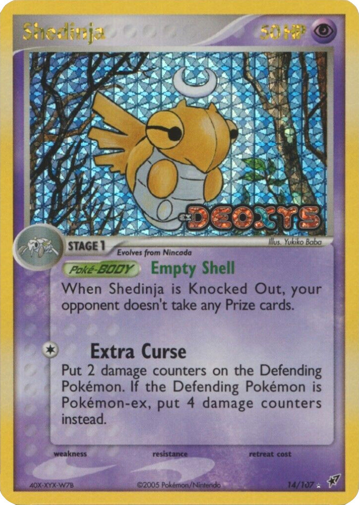 Shedinja (14/107) (Stamped) [EX: Deoxys] | Good Games North
