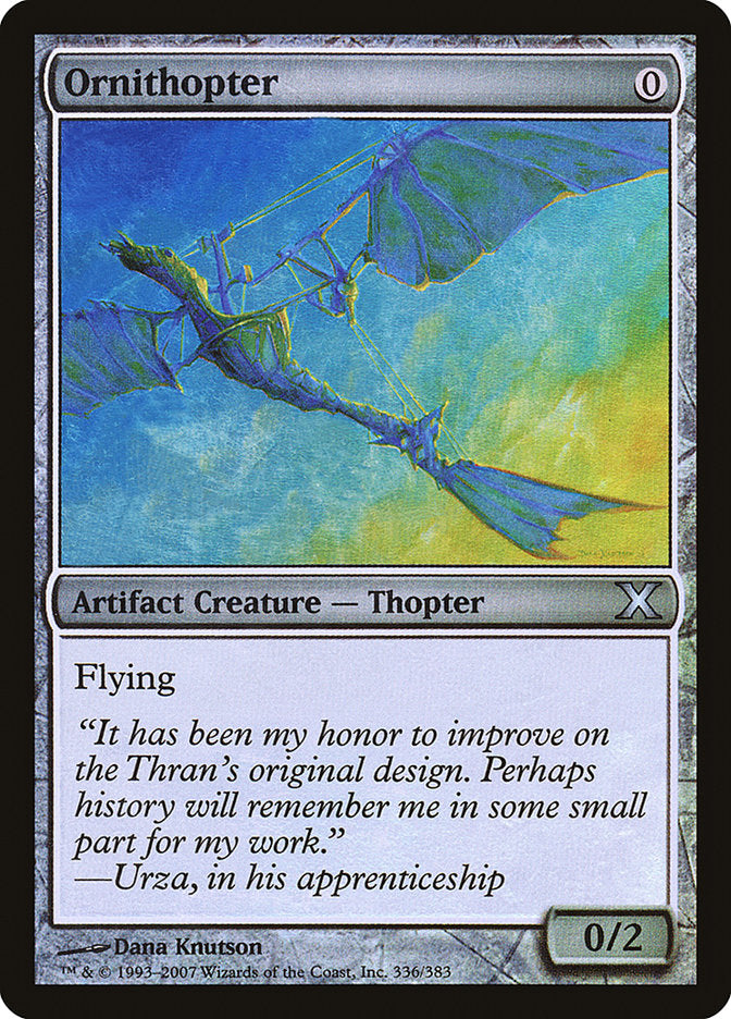 Ornithopter (Premium Foil) [Tenth Edition] | Good Games North