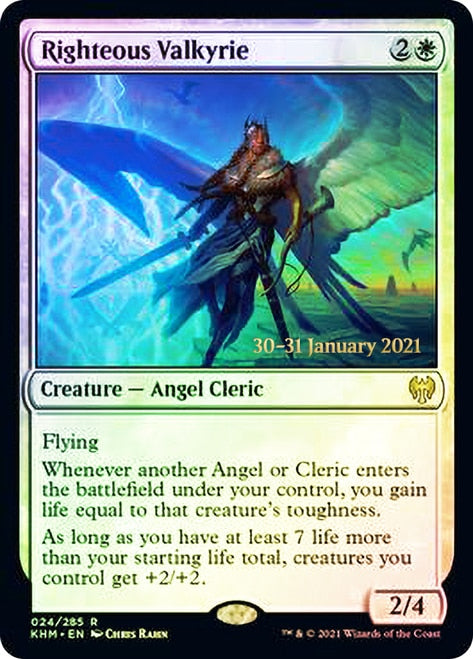 Righteous Valkyrie  [Kaldheim Prerelease Promos] | Good Games North