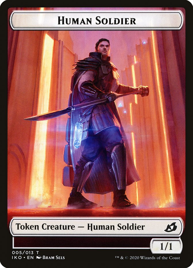 Human Soldier (005/013) [Ikoria: Lair of Behemoths Tokens] | Good Games North