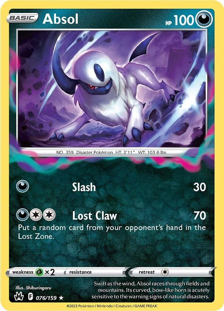 Absol (076/159) [Sword & Shield: Crown Zenith] | Good Games North