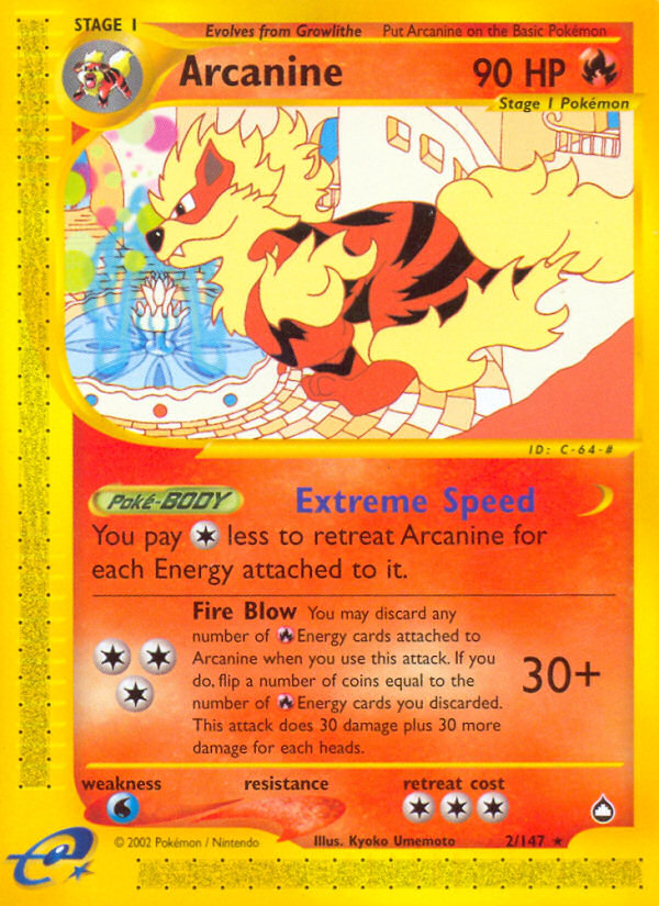 Arcanine (2/147) [Aquapolis] | Good Games North